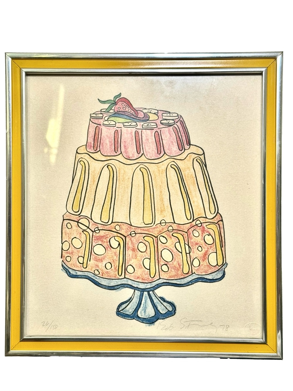 Robert Bob Stanley “Cake” 1978 Signed Limited Edition Screenprint 24/150 Pop Art